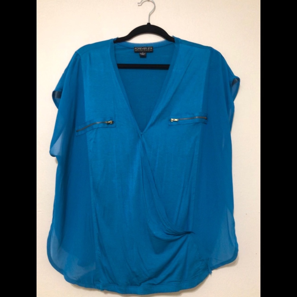Aqua blouse